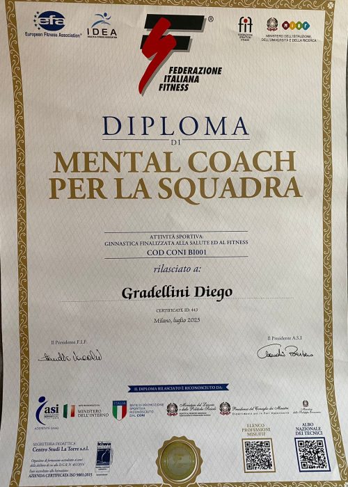 MENTAL COACH PER LA SQUADRA